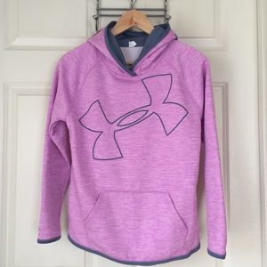 Under Armour pink and gray hoodie